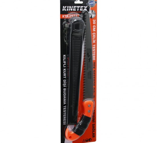 KINETEX KTX-2912 ( KURT DİŞİ ) ( 300MM ) ÇELİK BUDAMA TESTERESİ ( PLS.KILIFLI ) ( PLASTİK SAPLI ) ( 30CM & SAPLI=43CM )*12X4