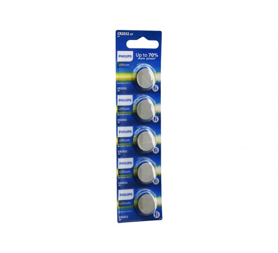 PHILIPS LİTHİUM CR-2032 ( PARA PİL ) ( 3V ) ( 5Lİ KART )*200