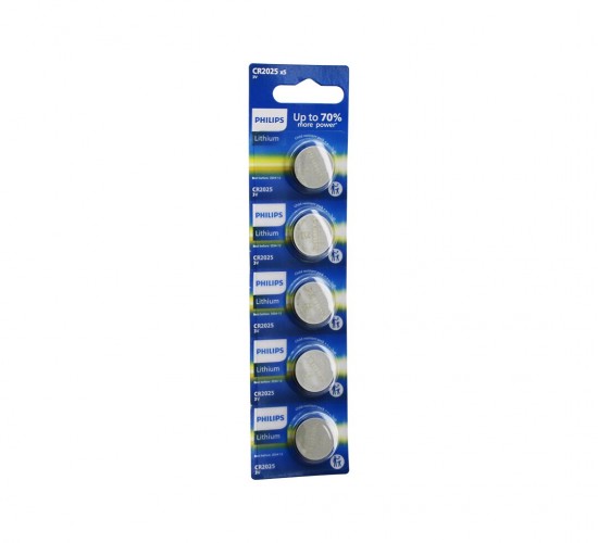 PHILIPS LİTHİUM CR-2025 ( PARA PİL ) ( 3V ) ( 5Lİ KART )*200