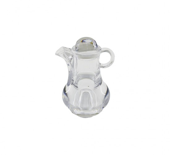 İBİCO İ22-167 -8016 ( MİNİ=50ML ) ( DEMLİK  MODELİ ) ( AKRİLİK ) YAĞDANLIK ( ŞEFFAF ) ( SİRKELİK & SOSLUK )*12X6