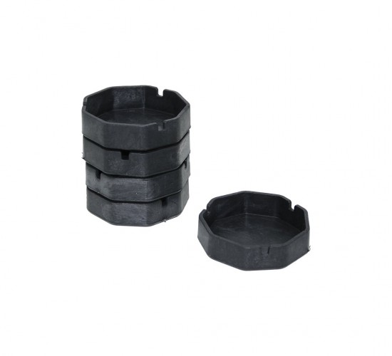 İBİCO ( 8 GEN & PLASTİK ) ( MAT SİYAH ) KÜLLÜK ( ÇAP: 9.5CM & DERİNLİK: 2.3CM)*10X25