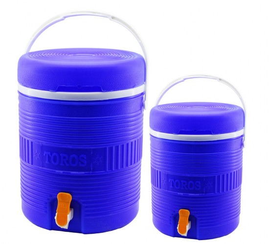 HAK PLASTİK TOROS ( 2Lİ SET=14+6LT ) ( YUVARLAK ) ( TERMOS ) ( MAVİ PLASTİK ) (MUSLUKLU & TAŞIMA KULPLU) (BRKT-501575)*6