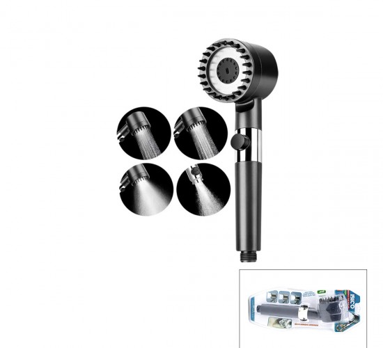 İBİCO K13-043 ( MASAJ UÇLU=ELASTİK SİLİKON ) ULTRA DUŞ BAŞLIK ( 360° ) ( 3 MOD= FONKSİYONLU ) ( SU STOP TUŞLU )*40