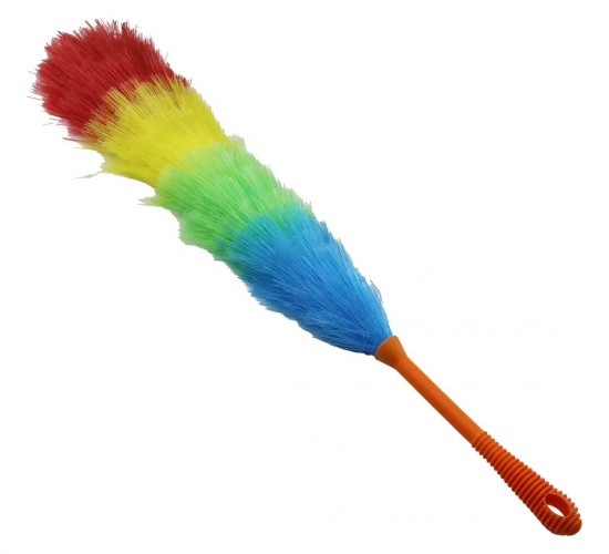 İBİCO İ21-023 ( RENKLİ NAYLON KILLI ) TOZ ALMA PÜSKÜLÜ  (PÜSKÜL=43.5 CM + RENKLİ KALIN PLASTİK SAP=18.5CM = 62CM) (BRKT-910231)*300