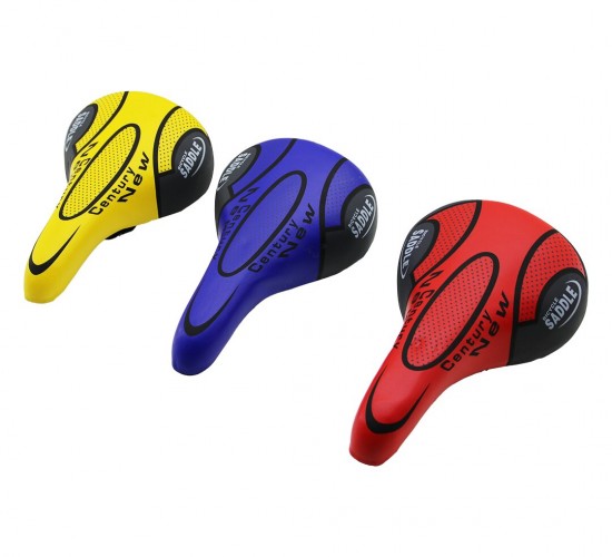 İBİCO BICYCLE SAADLE İ18-002 ( KÜÇÜK & DAR=16X26CM ) BİSİKLET SELE KOLTUK ( RENKLİ & DÜZ OTURAK ) (DİKKAT FAR APARATI)*50