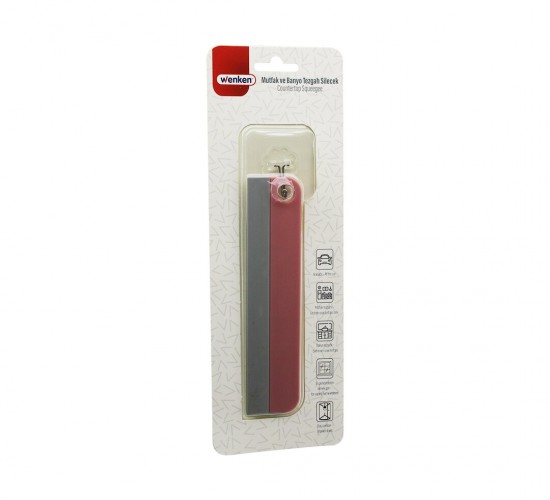 WENKEN UR-3455 (MUTFAK-BANYO TEZGAH) (OTO-EV PENCERE) SİLECEK CAMSİL & ÇEKPAS (SAPSIZ & TUTACAKLI) (ASKILIKLI) (17.5CM)*60