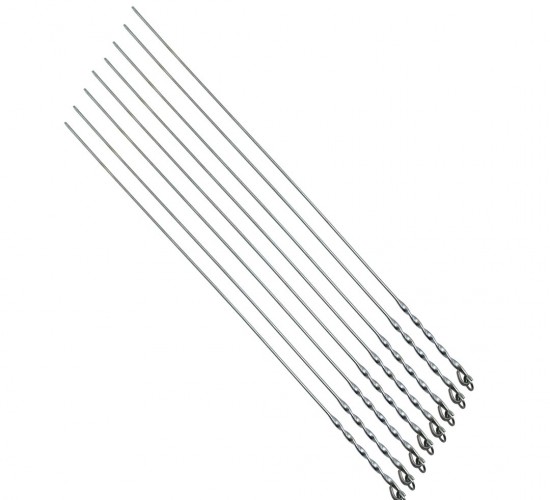 İBİCO C-700 ( CİĞER & DOMATES ) ( İNCE YASSI & BURGULU ) ( 50CM ) METAL MANGAL ŞİŞİ*100X5