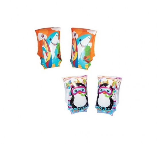 BESTWAY-32042 ( 2PCS SET ) ( HAYVAN DESENLİ ) ( KÜÇÜK=23X15CM ) ( 3-6 YAŞ ) ÇOCUK DENİZ KOLLUK ( 19-30KG )*24=K