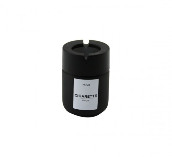 QLUX C-00549 ( 212CC ) ( SİYAH CAM ) KÜLLÜK ( SİYAH PLASTİK KAPAK ) ( ( NO-08 CIGARETTE & KÜL TABLASI )*40=K