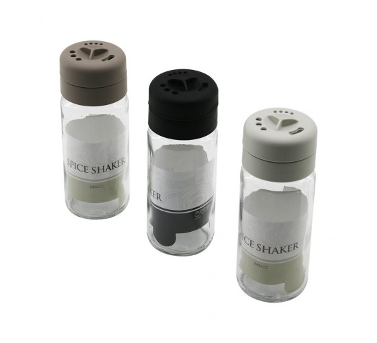 QLUX C-00153 STAR ( ŞEFFAF CAM ) TUZLUK & BAHARATLIK ( 245CC ) ( PLASTİK KAPAK= 3 SİTİL DÖKÜM )*12=K