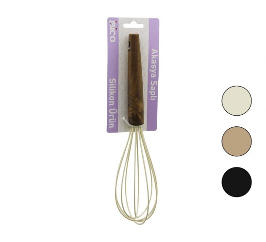 İBİCO İ22-018 ( 25CM ) ( SİLİKON ) ÇIRPICI ( AHŞAP AKASYA SAPLI )*6X24