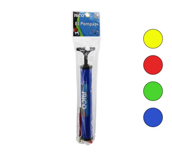 İBİCO İ18-045 ( MİNİ ) EL POMPASI ( BİSİKLET & TOP ) ( 28CM ) ( POMPA HORTUM & TOP İĞNE & UÇ )*200