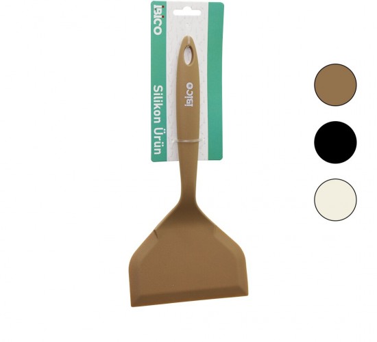 İBİCO İ22-034 ( GENİŞ AĞIZ = 11.5CM ) ( RENKLİ SİLİKON ) SPATULA ( SİLİKON SAPLI ) ( 25CM )*12X6