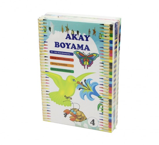 AKAY (24 SAYFA) BOYAMA KİTAP (İNSAN& TAŞIT& HAYVAN& DOĞA) (EL-GÖZ KOORDİNE) (GÖRSEL OKUMA) (KALEM KULLANMA BECERİ)