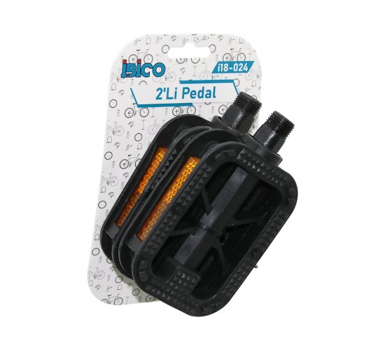 İBİCO İ18-024 ( 2PCS ) ( KÜÇÜK=8.7X6.5CM ) BİSİKLET PEDALI ( YAN REFLEKTÖRLÜ ) ( TÜM BİSİKLETLERE UYUMLU )*10X5