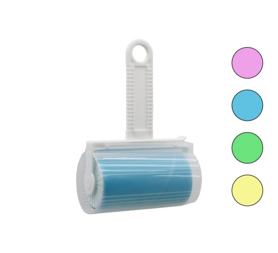 İBİCO İ21-048 ( YIKANABİLİR ) YAPIŞKAN TÜY TOPLAYICI RULO ( PLASTİK SAPLI & KILIFLI ) ( PET SHOP )*12X16