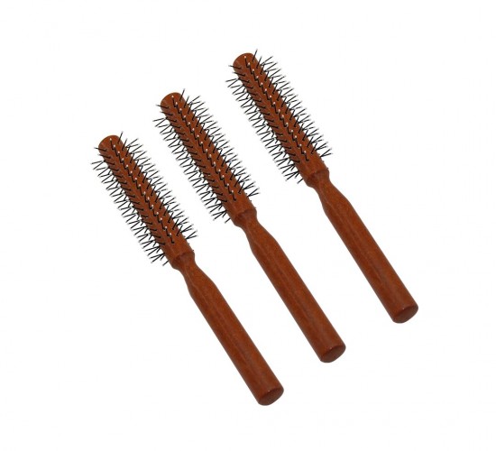 İBİCO İ15-032 ( BONCUKLU PLASTİK ) SAÇ FÖN FIRÇASI & TARAK ( AHŞAP SAPLI )*12X60