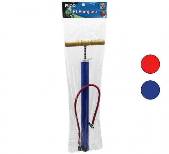 İBİCO İ18-041 ( METAL GÖVDE ) ( AHŞAP KOL ) ( İRAN ) EL POMPASI ( 55CM ) ( TOP & BİSİKLET & MOTOR ) (AYAKLIK APARATLI)*30