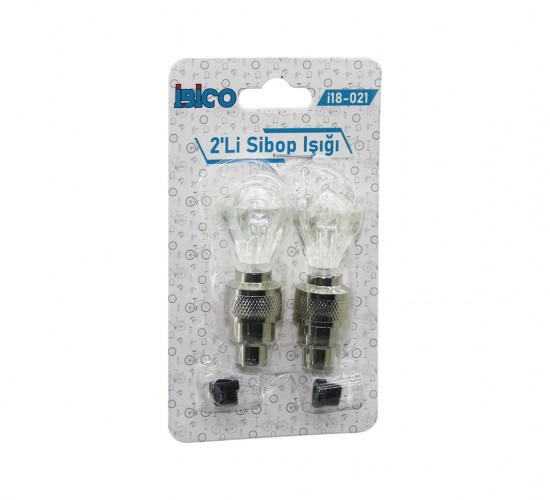 İBİCO İ18-021 ( 2PCS ) ( ELMAS KESİM PRİZMA MODEL & ŞEFFAF ) SİBOP IŞIK ( PİLLİ ) (BİSİKLET & MOTOR & ARAÇ)(HAREKET SENSÖRLÜ)*50X10