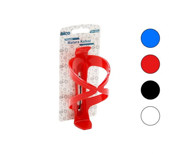 İBİCO İ18-022 ( RENKLİ PLASTİK ) BİSİKLET SULUK & MATARA KAFESİ ( STANDART ŞİŞELER İÇİN = TÜM BİSİKLETLERE UYUMLU )*12X20