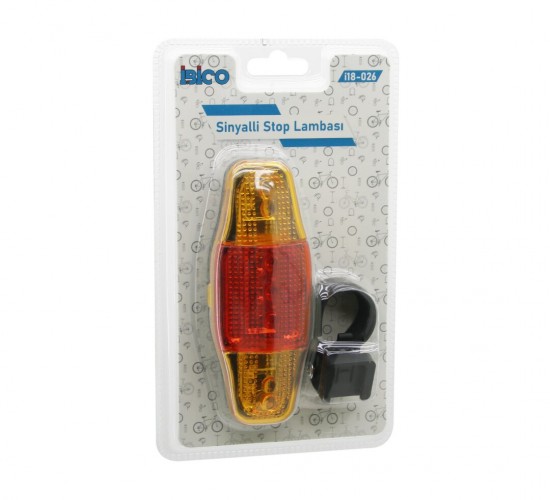 İBİCO İ18-026 BİSİKLET ( STOP LAMBASI ) ( SİNYALLİ ) ( PİLLİ )*120