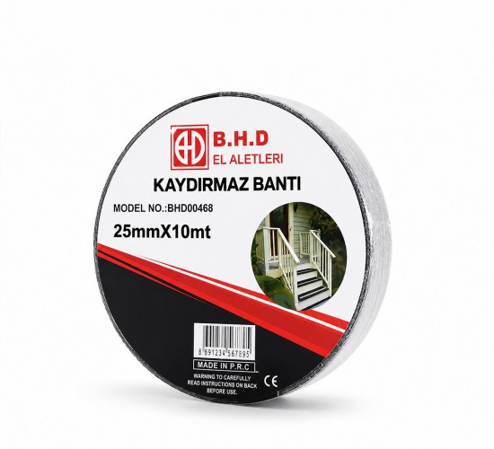 BHD-00468 ( 25MM X 10MT ) ( KAYDIRMAZ ) ( SİYAH ) BANT*72