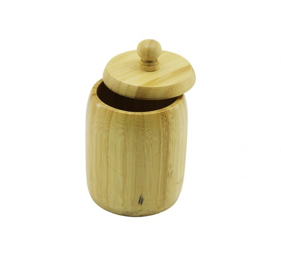 İBİCO İ22-230 ( NO-8 ) ( AHŞAP & BAMBU ) ( ŞEKERLİK KAPAKLI ) ( ÇAP: 7.5CM ) ( DERİNLİK: 8.5CM )*48