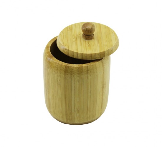 İBİCO İ22-231 ( NO-10 ) ( AHŞAP & BAMBU ) ( ŞEKERLİK KAPAKLI ) ( ÇAP: 9CM ) ( DERİNLİK: 10.5CM )*48