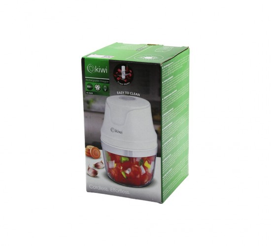 KİWİ KC-8203 ( USB ŞARJLI MİNİ ) ( 3 BIÇAKLI ) BLENDER RONDO GIDA DOĞRAYICI ( 350ML=MİKA KRİSTAL HAZNE )*24