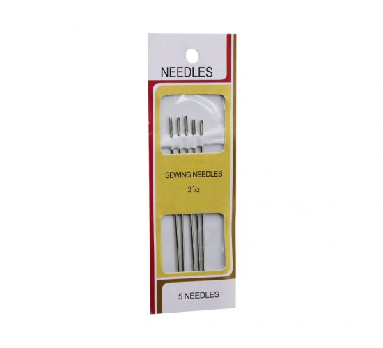 İBİCO İ20-009 SEWING NEEDLES ( 5PCS ) ( 3 ½ = 8.6CM ) YORGAN İĞNESİ*50X50