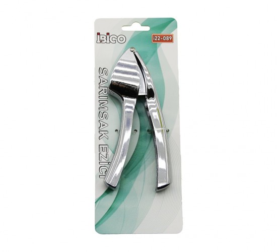 İBİCO İ22-089 ( OVAL HAZNE & KOLLAR=9X14.5CM ) ( ÇELİK METAL ) SARIMSAK EZİCİ ( KOLLU PRES MODELİ )*120