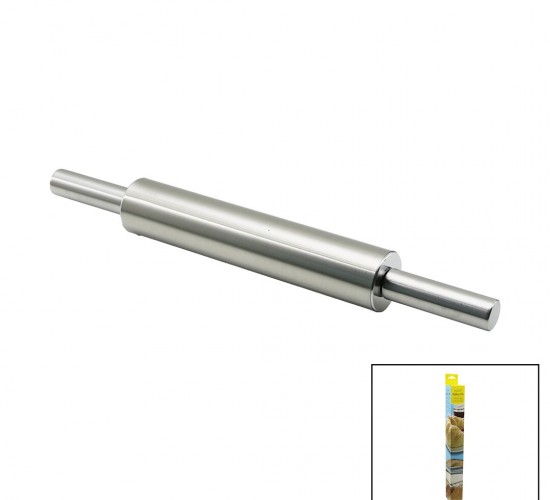 İBİCO İ22-121 VOCEN ROLLİNG PİN ( ÇELİK METAL ) ( MERDANE & HAMUR ) RULOSU (MERDANE: 25CM & SAP: 2X9CM =T.UZUNLUK:43CM)*48