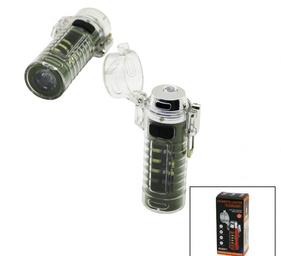 HASUBA HS-232 MX-8811 CIGARETTE LIGHTER (ÇAKMAKLI) EL FENERİ (LED+COB LED=5İN1) (USB ŞARJ) (SU GEÇİRMEZ) (KİLİTLİ ÇAKMAKLIK)*240