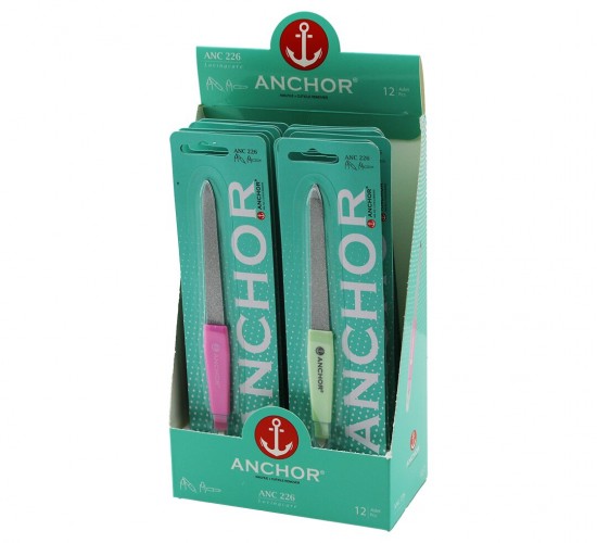 ANCHOR ANC-226 ( 2İN1 ) TIRNAK TÖRPÜ BAKIM SETİ ( TÖRPÜ & TIRNAK ETİ SIYIRICI - DERİ TEMİZLEME UÇLU )*12X40