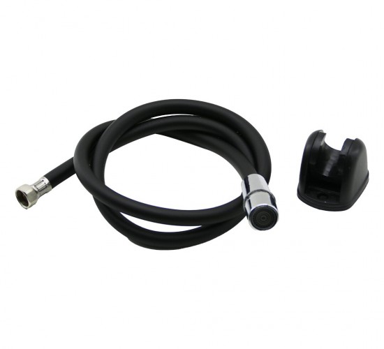 KRT-1030 ( SİYAH PLASTİK ) ( PERLATÖRLÜ ) ( TAHARETMATİK ) HORTUM ( 120CM ) ( TAHARATMATİK )*100