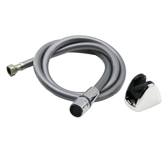 KRT-1031 ( GRİ PLASTİK ) ( PERLATÖRLÜ ) ( TAHARETMATİK ) HORTUM ( 120CM ) ( TAHARATMATİK )*100
