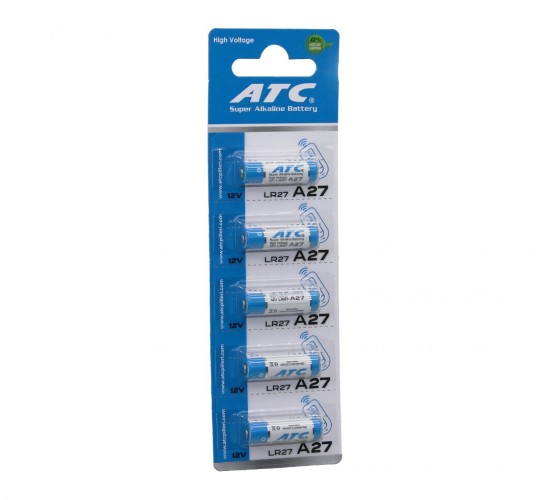 ATC SUPER ALKALİNE BATTERY ( A27 - 27A ) ( LR27 ) ARAÇ & OTO ( KUMANDA PİLİ ) ( 12V ) ( 5Lİ KART )*400