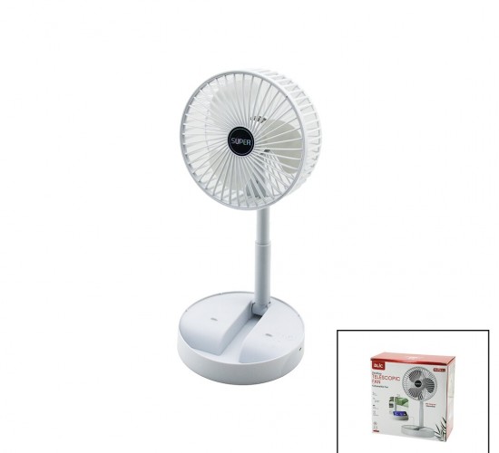 BLİC BWFN-11 MASA ÜSTÜ VANTİLATÖR (USB ŞARJLI) (KATLANIR FAN=16.4CM & UZAYAN AYAK=12.5-19CM) (180°) (TELEFONLUKLU)*40