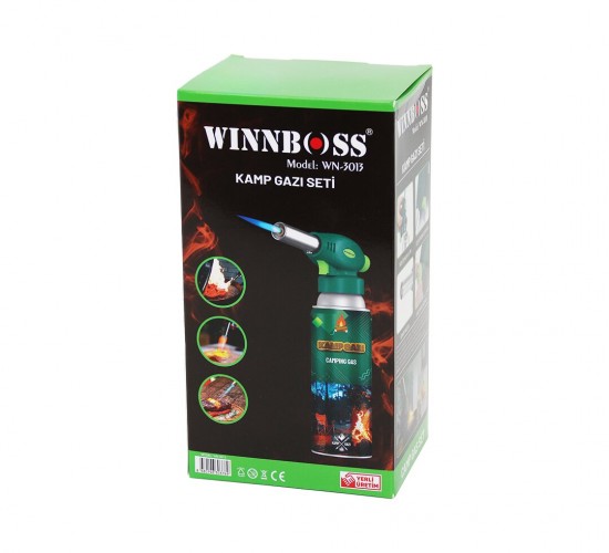 WINNBOSS WN-3013 ( 2PCS ) PROFESYONEL PÜRMÜZ SETİ ( PÜRMÜZ TORCH ÇAKMAK BAŞLIK + KAMP GAZI ) ( 400ML )*48