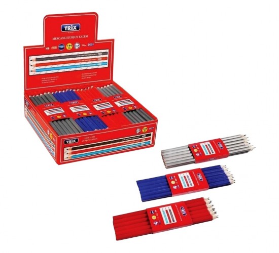 TRİX T-20 ( 12 PCS ) MERCANLI KURŞUN KALEM*12X20