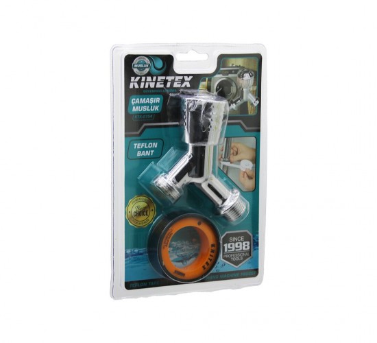 KINETEX KTX-2754 ( 2PCS ) ÇAMAŞIR MUSLUK & TEFLON BANT*100