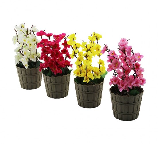 EVİDECOR ( BAHAR DALI ) YAPAY ÇİÇEK ( PLASTİK SAKSI )*30=K