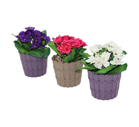 EVİDECOR ( MENEKŞE ) YAPAY ÇİÇEK ( PLASTİK SAKSI )*30=K