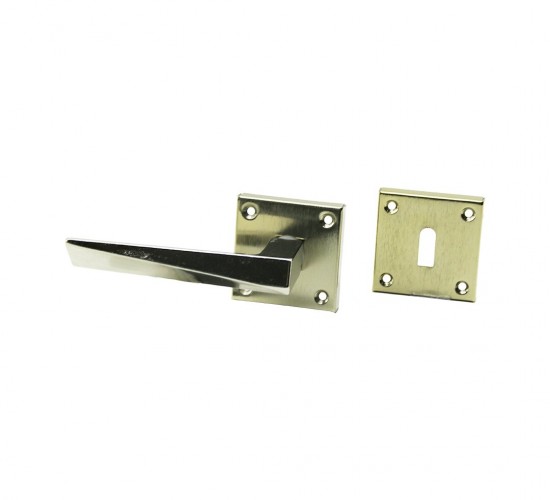 ERİŞ-12 PRATİK PRİZMA ( ODA ) ( GRİ NİKEL ) ROZETLİ KAPI KOLU TAKIM*4X15