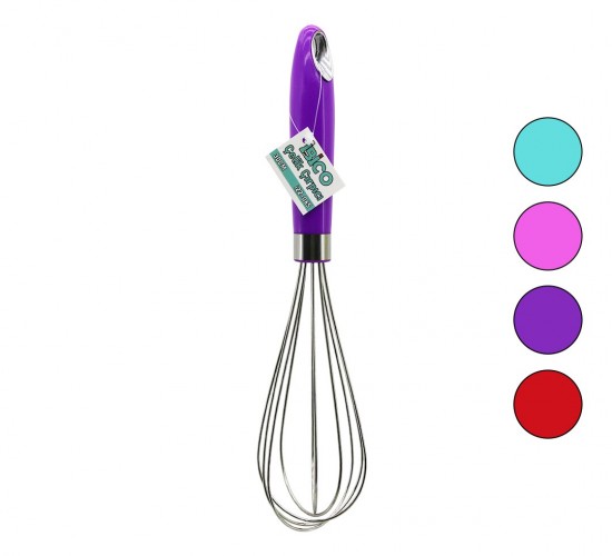 İBİCO İ22-065 ( 30CM ) ( RENKLİ PLASTİK SAPLI ) ÇELİK METAL ÇIRPICI ( ÇIRPICI: 16CM + SAP: 14CM )*12X20