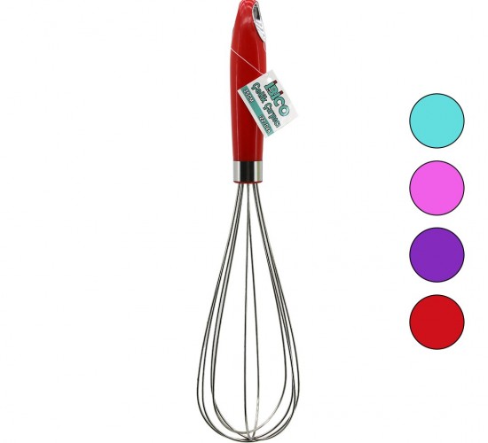 İBİCO İ22-066 ( 35CM ) ( RENKLİ PLASTİK SAPLI ) ÇELİK METAL ÇIRPICI ( ÇIRPICI: 20.5CM + SAP: 14.5CM )*12X20