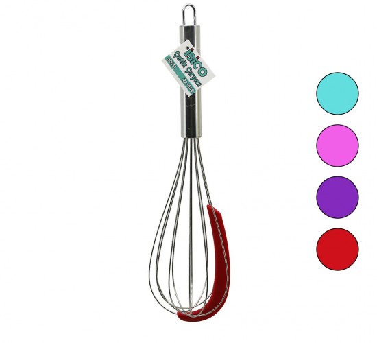 İBİCO İ22-068 ( 30CM ) ( RENKLİ SİLİKON KAZIYICILI ) ( KROM SAPLI ) ÇELİK METAL ÇIRPICI ( ÇIRPICI: 17.5CM + SAP: 12.5CM )*12X20