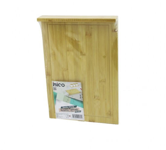 İBİCO İ22-239 ( 25X35CM ) ( AHŞAP BAMBU ) KESİM PANOSU & KESME TAHTASI ( TEZGAH ÜSTÜ ) ( KANALLI & KENAR DESTEKLİ )*24