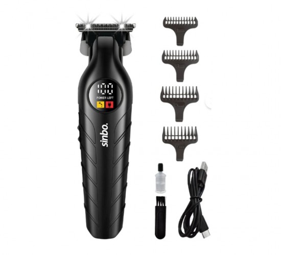 SİNBO SHC-1909 ( USB ŞARJLI & LCD GÖSTERGELİ ) SAÇ & SAKAL KESME TRAŞ MAKİNESİ (  PLASTİK GÖVDE )*24