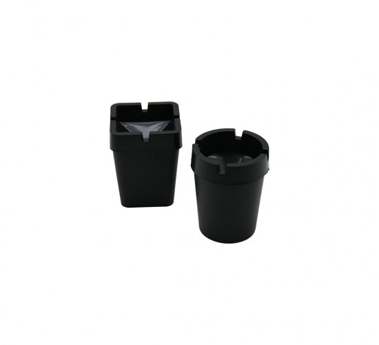 MMC PLASTİK PİHOME Pİ-411 ( SİYAH ) ( MİX=YUVARLAK & KARE ) PLASTİK KOKUSUZ KÜLLÜK*60=K